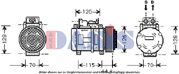 AKS DASIS Kompressori, ilmastointilaite 851403N